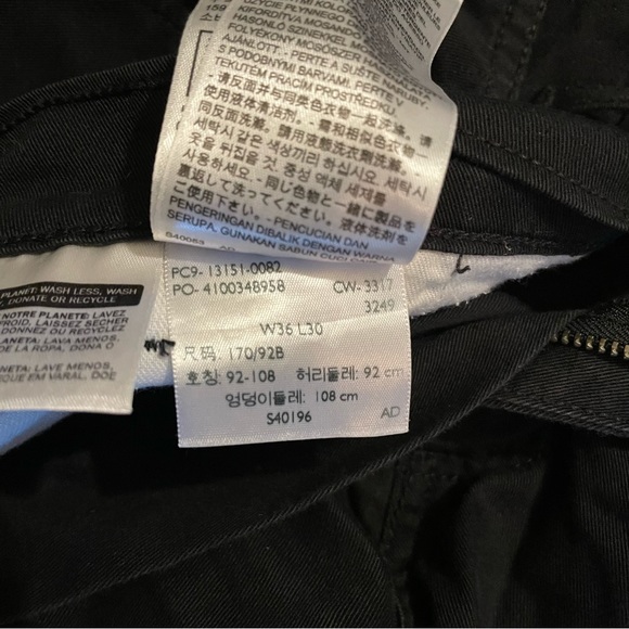 Levi’s Black Canvas Pants - Picture 2 of 3